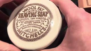 Mitchell’s Wool Fat Shaving Soap Unboxing [upl. by Pinette]