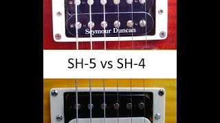 Seymour Duncan SH5 Custom vs SH4 JB [upl. by Kraul14]