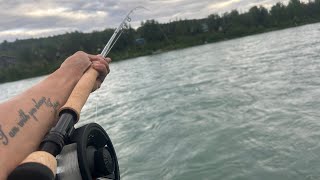 Fishing The Beautiful Kenai River For Sockeye Salmon [upl. by Grose892]