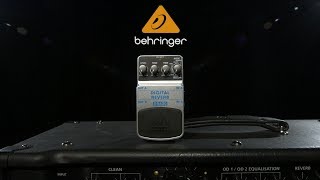 Behringer DR600 Digital Reverb Pedal  Gear4music demo [upl. by Wesle]