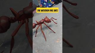 Carved from bloodwood woodartistry fireants insectslovers [upl. by Laural]