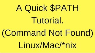 Linux add to PATH Fix quotcommand not foundquot error Linux amp Mac [upl. by Soraya56]