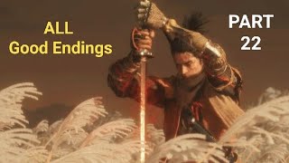 Sekiro Gameplay  Part 22   All Endings [upl. by Melina]