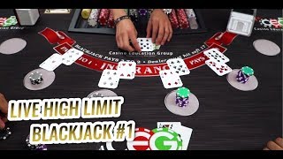 HIGH LIMIT BLACKJACK with High Limit Las Vegas Dealer  15000 Blackjack Session [upl. by Battista]