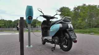 KYMCO Queen charging electric scooter [upl. by Ihcelek]