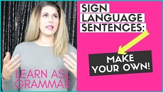 Sign Language Sentences The Basic Structure [upl. by Naujit133]