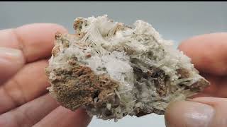 Natrolite on matrix from Germany – miniature [upl. by Tse]