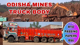 ODISHA MINES TRUCK BODY TATA 4225 BS6 WITH RTO CERTIFIED [upl. by Kama]