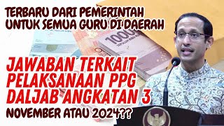 🔴RESMI INFO TERBARU PEMERINTAH TENTANG PPG DALAM JABATAN TAHAP 3 DIBUKA NOVEMBER ATAU 2024 [upl. by Assed404]