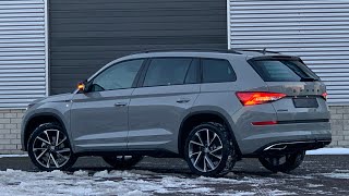 Skoda NEW Kodiaq Sportline 2021 in 4K Steel Grey Special 20 Inch Vega Walk around amp detail inside [upl. by Ainessey]