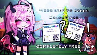 ꒰ ♡ ꒱ video star qr codes  colouring  COMPLETELY FREE  tutorial꒰ ♡ ꒱ [upl. by Hoffert]