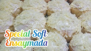 Ensaymada recipe  Very soft and special ensaymada w butter cream amp cheese on top [upl. by Trevah732]