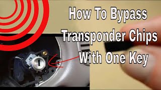 How To Bypass Transponder Chip With One Key By Induction [upl. by Kooima]