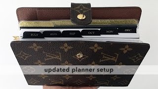 Updated Setup in my Louis Vuitton Agenda MM [upl. by Klute]