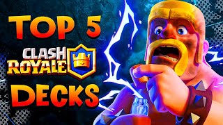 TOP 5 BEST Clash Royale Decks for March 2024 [upl. by Airdnekal]