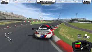 RaceRoom Racing Experience  Keyboard Gameplay with keyboard overlay [upl. by Oinolopa]