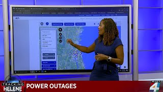 6 AM UPDATE Tracking power outages around Florida caused by Helene [upl. by Dianna]