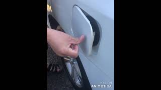 How to open and fix stuck Toyota fuel gas door wont open [upl. by Yesteb910]