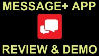 Verizon Messages SMS Text Messaging App with Tablet PC Sync  Review and Demo [upl. by Atnim372]