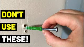 DONT USE DRYWALL ANCHORS Try This Instead MOUNTING PLATESStud In The Wrong Place [upl. by Zetrok]