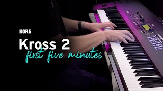 Get started with the Korg Kross 2  your first five minutes [upl. by Nyliac]