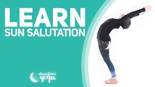 Learn the Classical Sun Salutation sequence  Surya Namaskar  Sivananda yoga  Chandrini Yoga [upl. by Onimod]