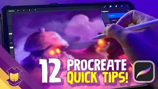 12 Procreate Tips that Make Art Easier on the iPad Pro [upl. by Lamphere]