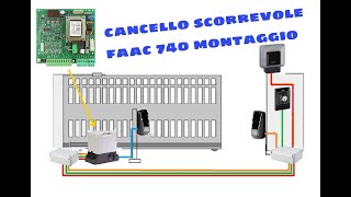 FAAC 740 CANCELLI SCORREVOLI FASI DI MONTAGGIO [upl. by Clements]