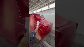 Fiat 500 restoration  part 5  paintjob fiat500 fiat classiccar carrepair carwork restoration [upl. by Easlehc798]