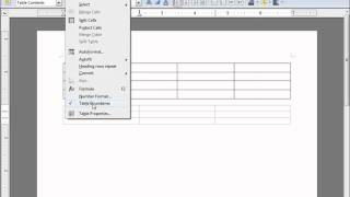 LibreOfficeWriter 53 Inserting a Table [upl. by Oetomit]