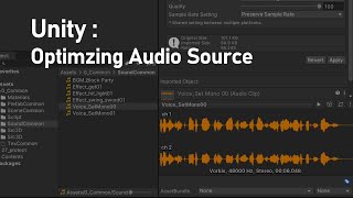 Unity  Optimizing Audio Source [upl. by Oicnaneb]