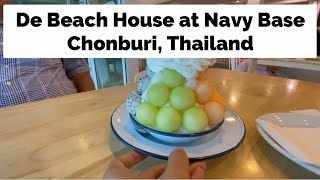 Dinner at De Beach House close to Sattahip Navy Base in Chonburi Thailand [upl. by Lexerd]