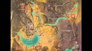 Guild Wars 2 Iron Marches Interactive Vista Map  Guide [upl. by Elinet530]