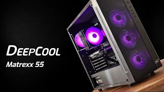 DEEPCOOL MATREXX 55 MESH  PC BUILD [upl. by Arodoet]