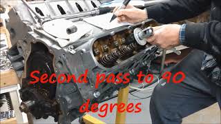 COMPLETE LS CYLINDER HEAD INSTALL AND TORQUE SEQUENCE [upl. by Yenttihw]