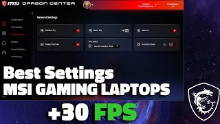 MSI Gaming Laptop Best Settings  Gain More FPS in 2 mins [upl. by Euridice]