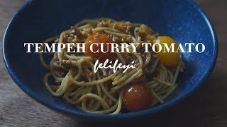 VEGAN SPAGHETTI  TEMPEH CURRY TOMATO RESEP SPAGHETTI TEMPE KARI TOMAT [upl. by Zea]