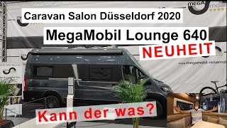 MegaMobil Lounge 640 Premium Line NEUHEIT Hecksitzgruppe Hubbett Caravan Salon Düsseldorf 2020 [upl. by Nollie225]