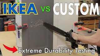 IKEA Kitchen Cabinet Door VS Custom Painted Door Which is MORE DURABLE [upl. by Rafaj]