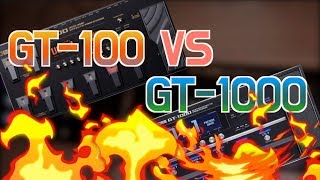 GT100 VS GT1000 Amp Simul amp Pedal Sound Review [upl. by Fritzie]