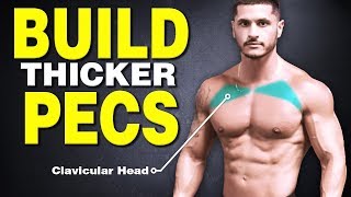 Top 3 Upper Chest Exercises for THICKER Pecs [upl. by Kinimod779]