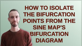 Mathematica How to isolate the bifurcation points from the sine maps bifurcation diagram [upl. by Diad]