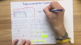 Differenzverstärker  Subtrahierer  Elektrotechnik [upl. by Nolrah]