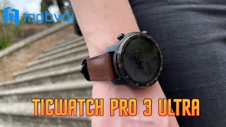 TicWatch Pro 3 Ultra LTE  smartwatch dla wymagających z WearOS i eSIM  test recenzja review [upl. by Goldshlag]