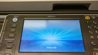 Ricoh Aficio MP7502 Service Code Reset [upl. by Tennes]