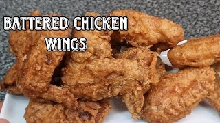 Quick and Easy Battered Wings  Easy to follow recipe [upl. by Lamek188]