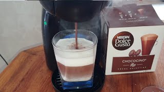 تجريب حليب بالشوكولاطة ماكينة dolce gusto chocolat au lait krups [upl. by Gunas]