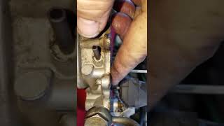 Toyota 22r carburetor float adjustment and check [upl. by Nwahshar]