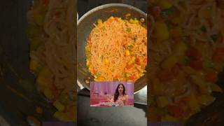 Trying JANHVI KAPOOR’S Noodle Recipe 😳 Gochujang Noodles 🍜 ashortaday [upl. by Rist]