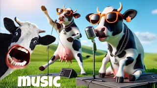 FUNNY COW DANCE 1  Cow Song amp Cow Videos 2024 [upl. by Ecyaj238]